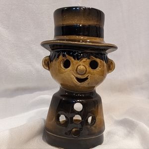 Lil guy with a top hat is great for tea light candles or incense.